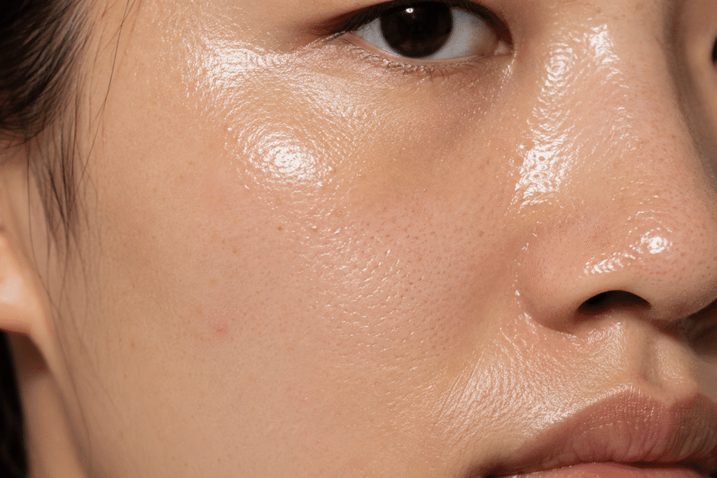 oily deydrated skin