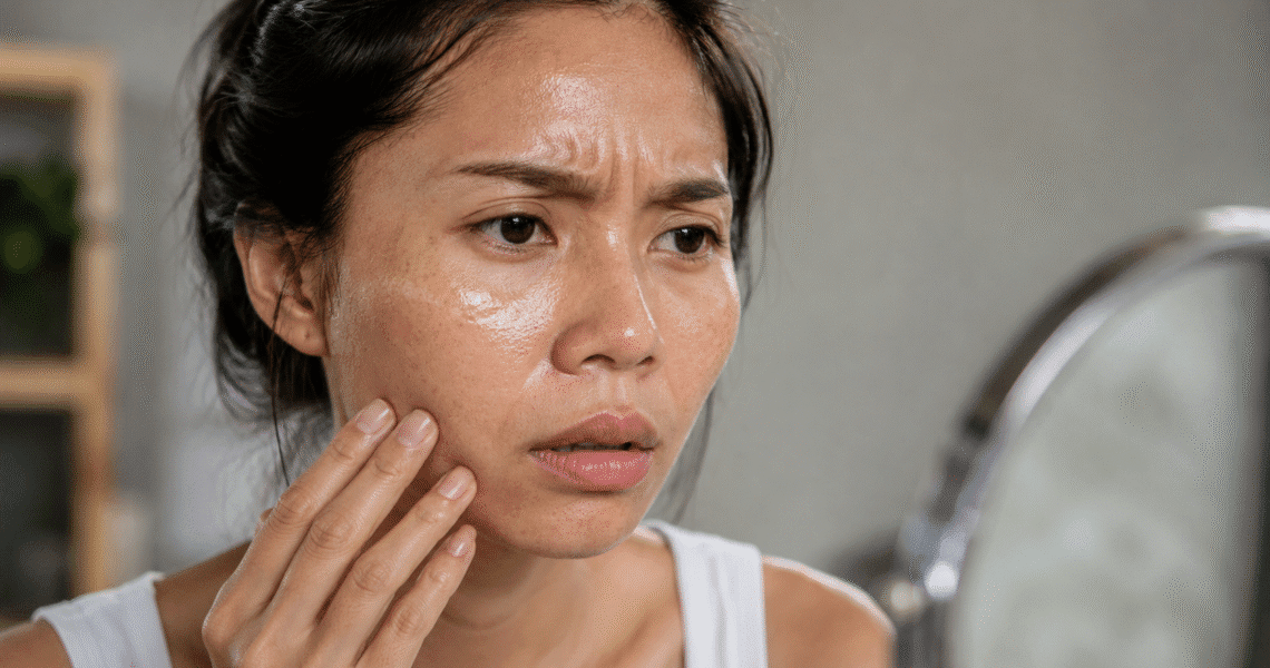 oily dehydrated skin