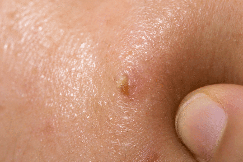 Oily skin can cause acne