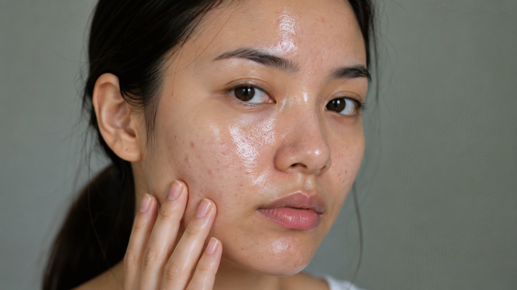What causes greasy skin