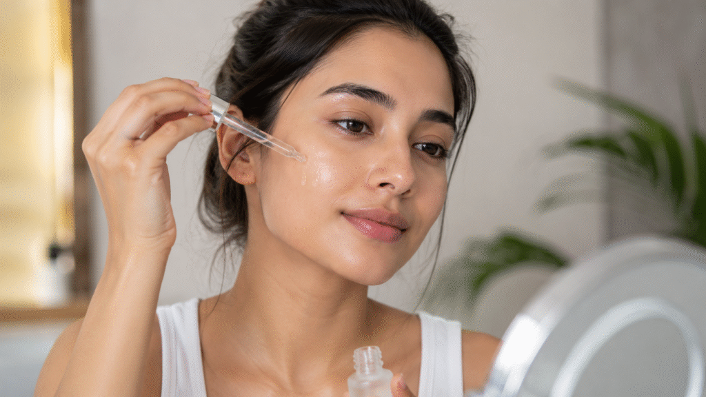 Pore minimizing serum