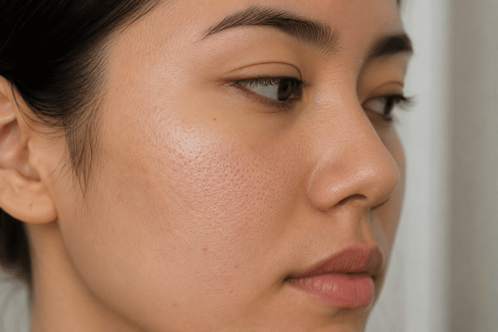 Pores close up photo