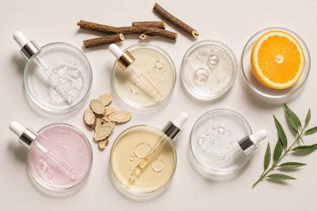 Skincare Ingredient's Flatlay