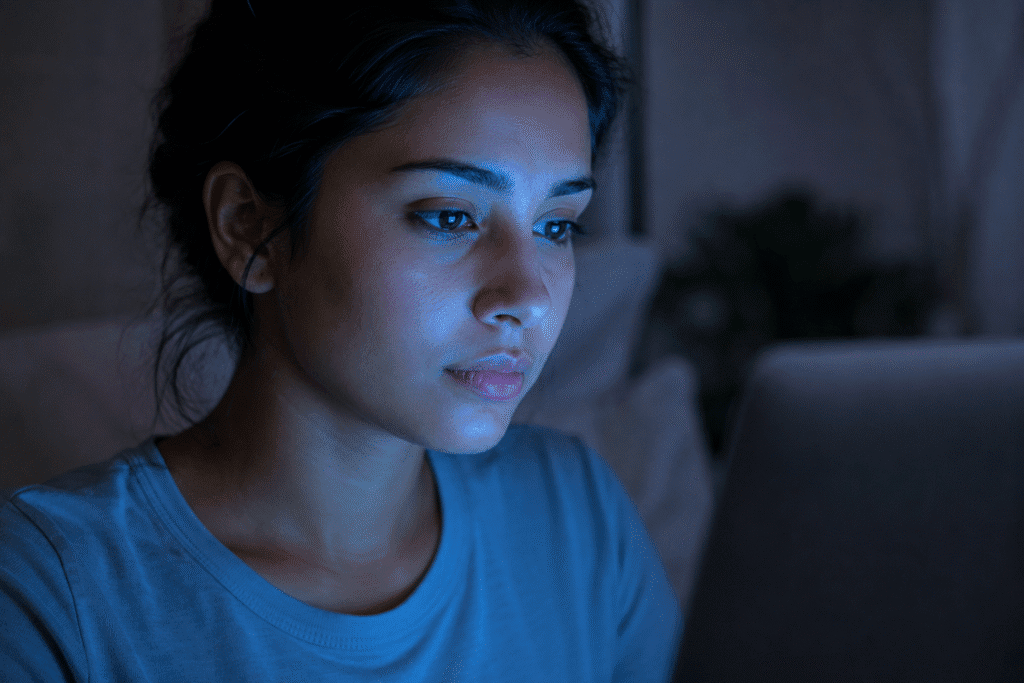 Blue light exposure
