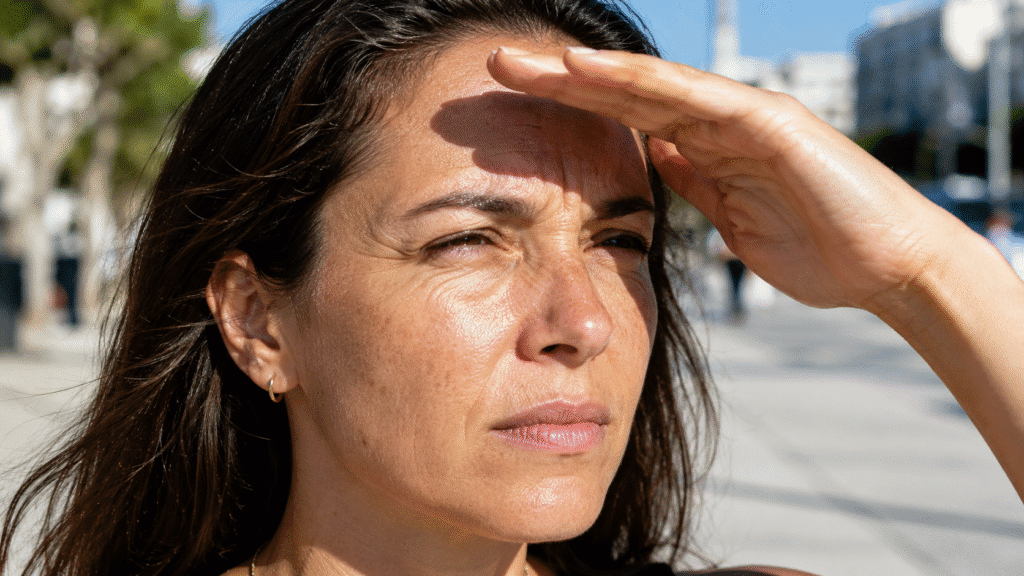 Sun exposure affects wrinkles
