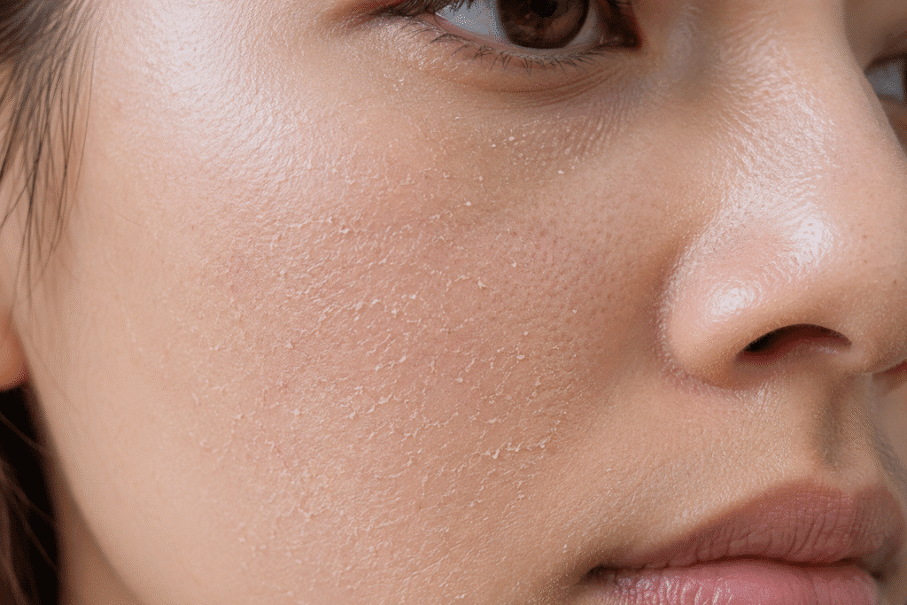 Why Is My Makeup Separating? Causes and Fixes That Last 2 Close up photo of dry skin