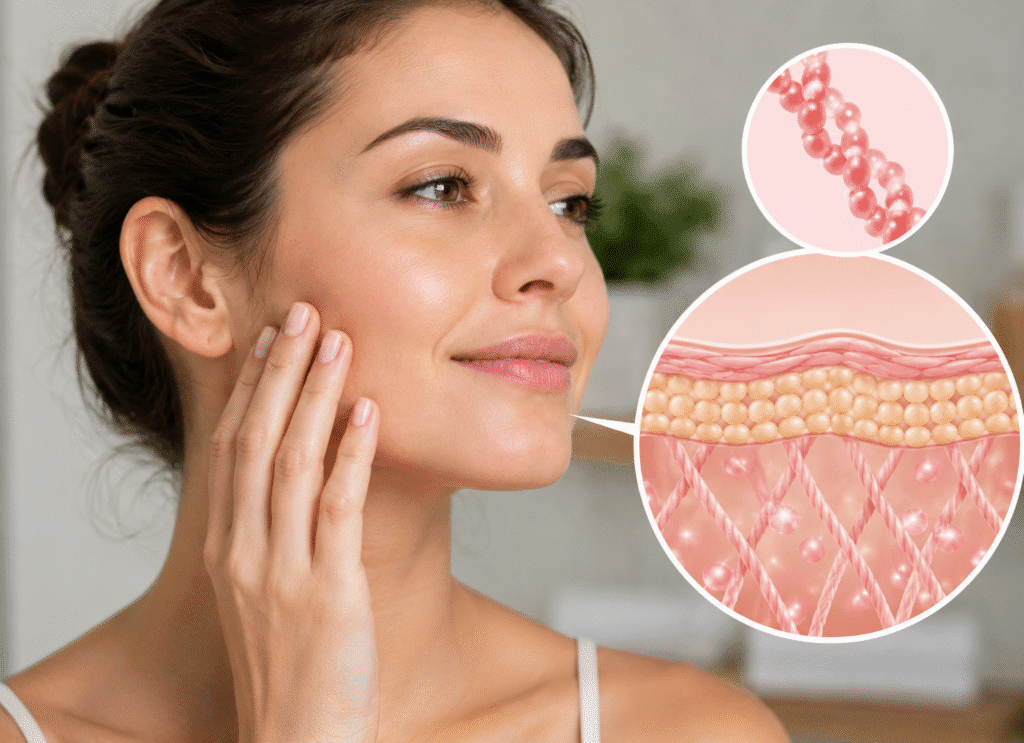 Supporting collagen production