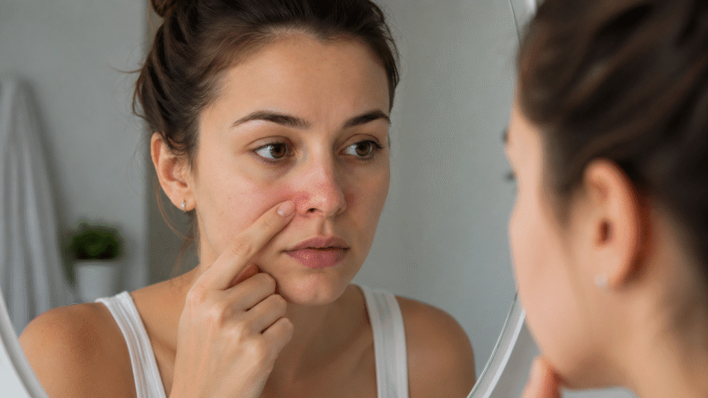how to get rid of redness around nose​