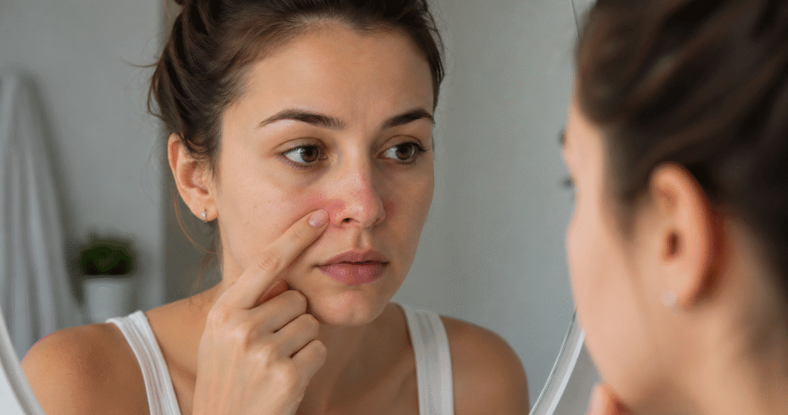 how to get rid of redness around nose​