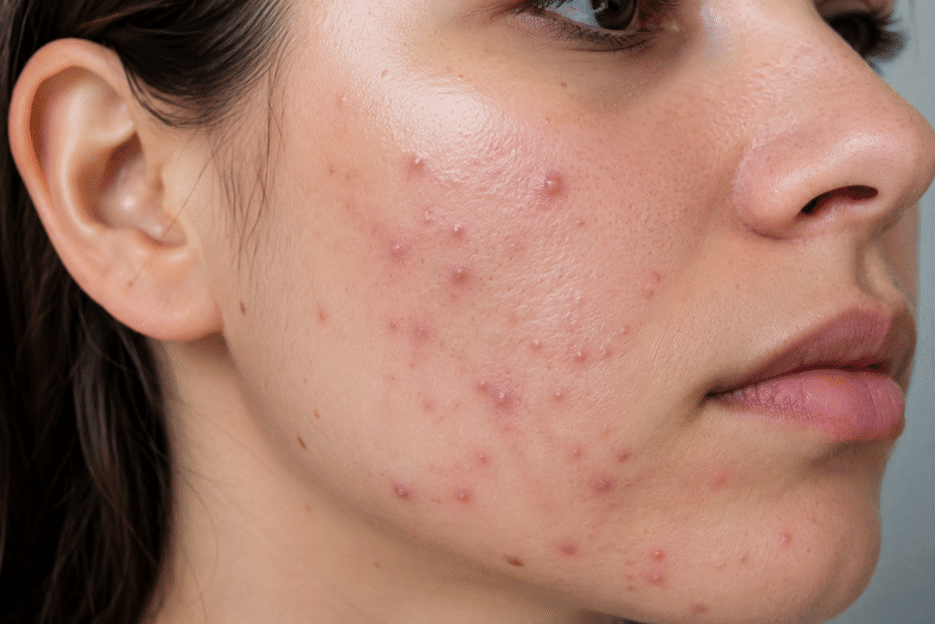 Photo of skin purging