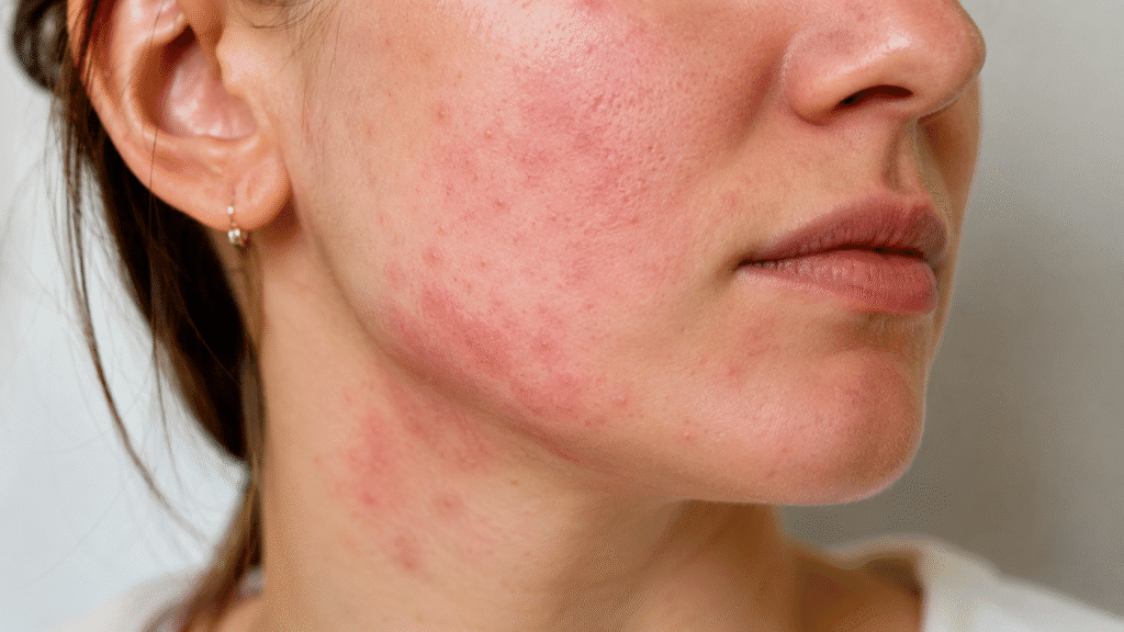 Why Is My Skin So Sensitive? 4 Photo showing allergic reactions