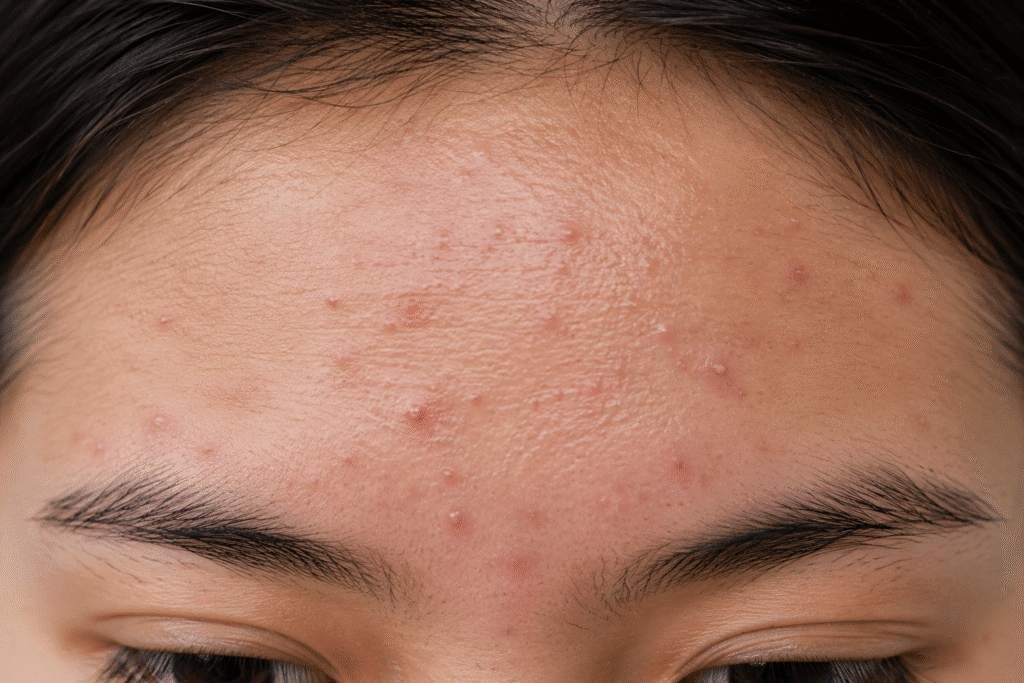 how to get rid of forehead acne