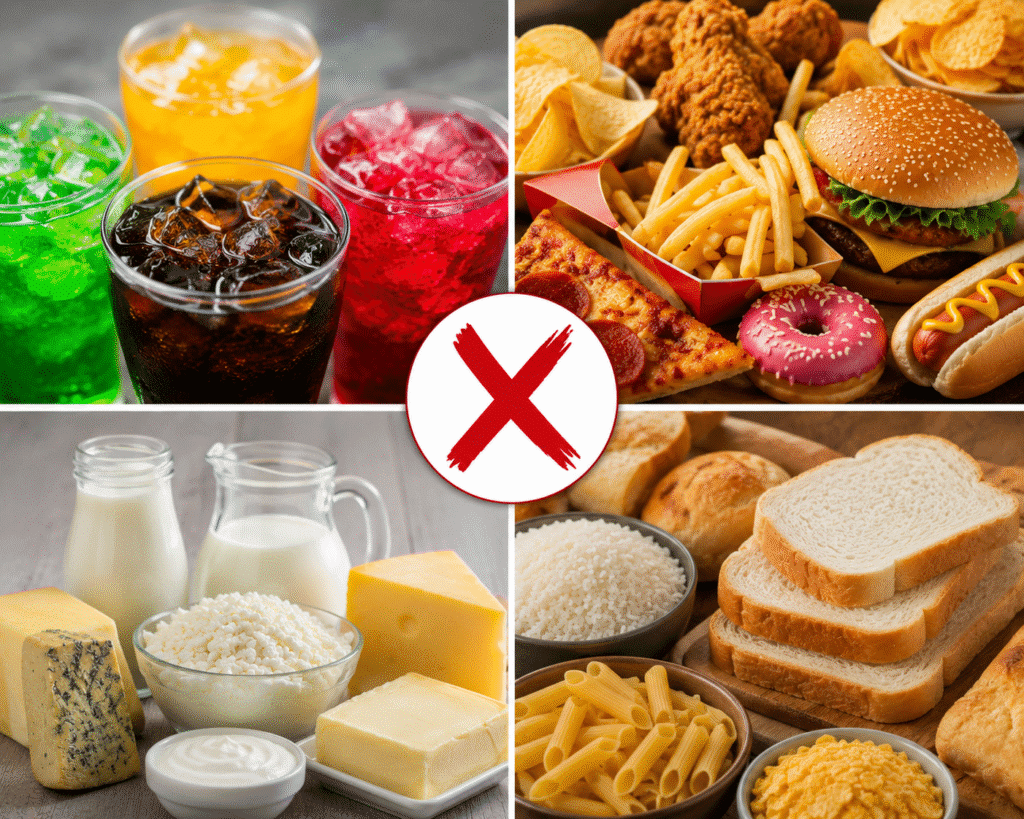 Foods to avoid 