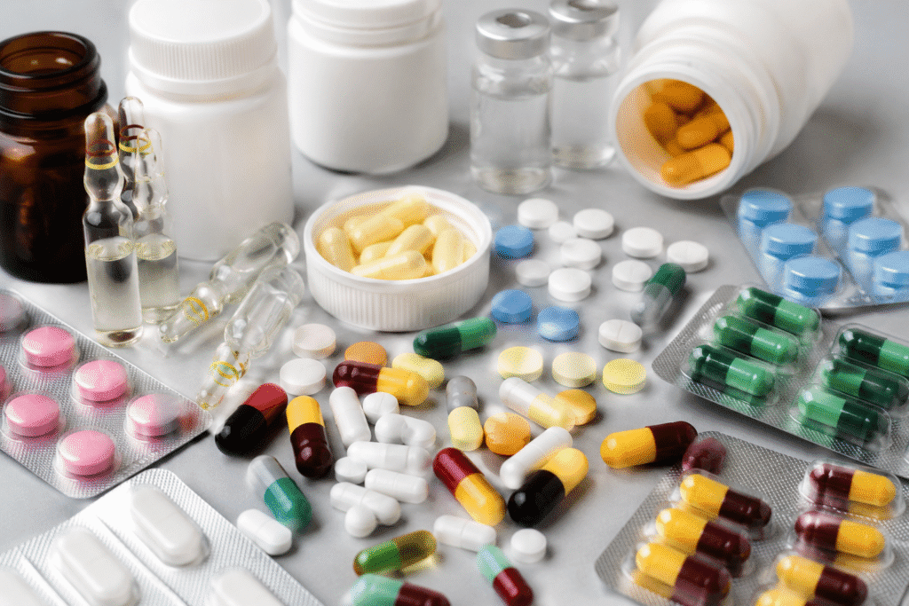 Photo of different medicines
