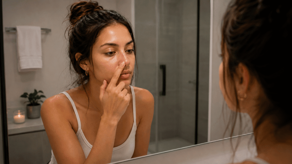 why is my nose so oily​