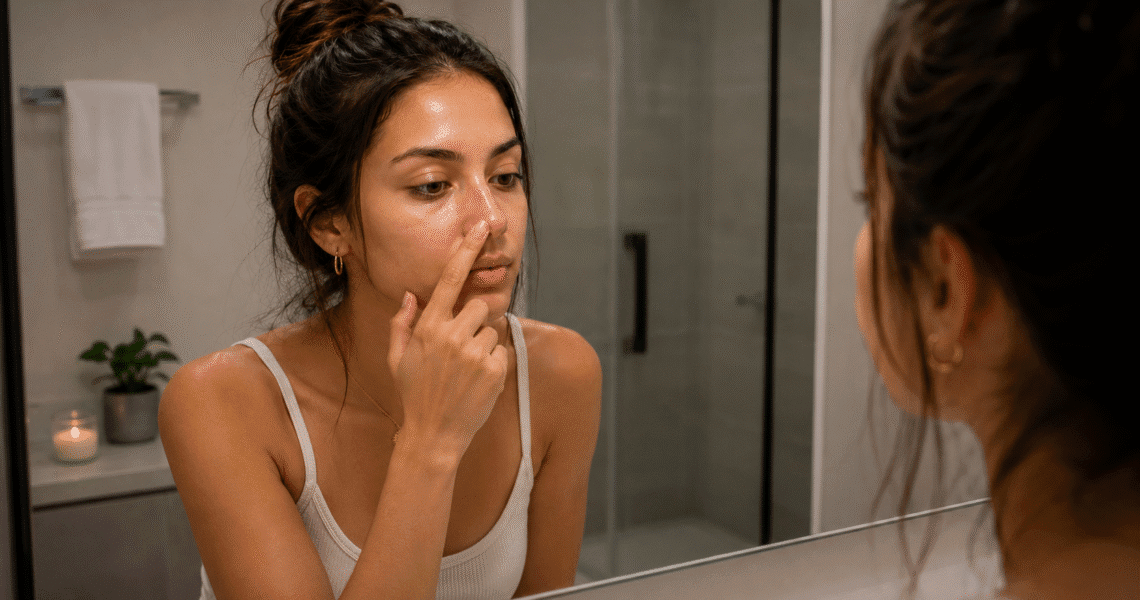 why is my nose so oily​