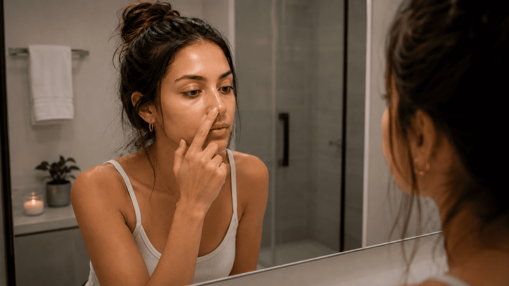 why is my nose so oily​