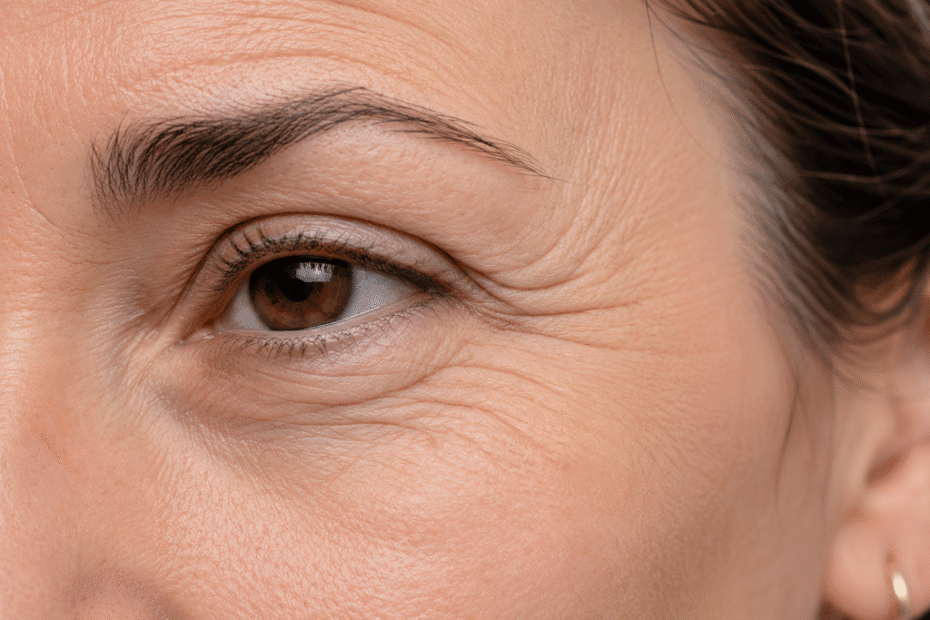 Close up photo of static wrinkles