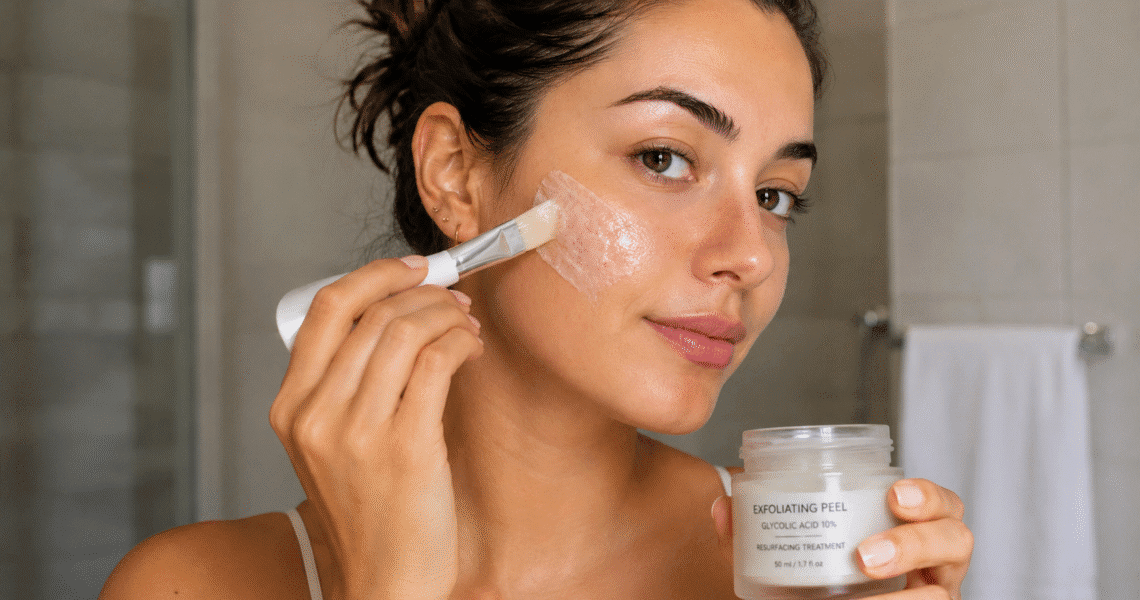 Chemical peel for sun damage