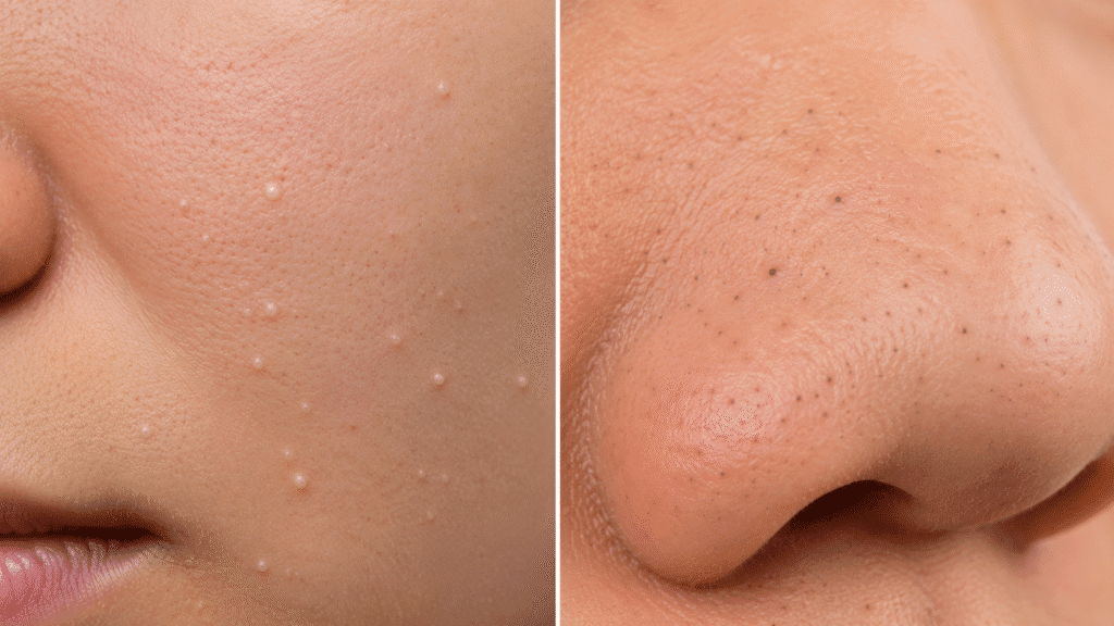 Whiteheads vs Blackheads: Differences, Causes, and Treatments 1 whiteheads vs blackheads