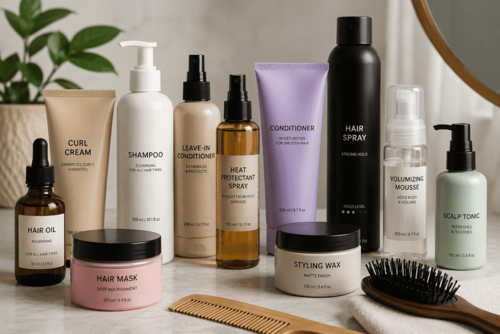 Why Is My Forehead So Oily? Causes and Skincare Tips 9 Photo of different hair products
