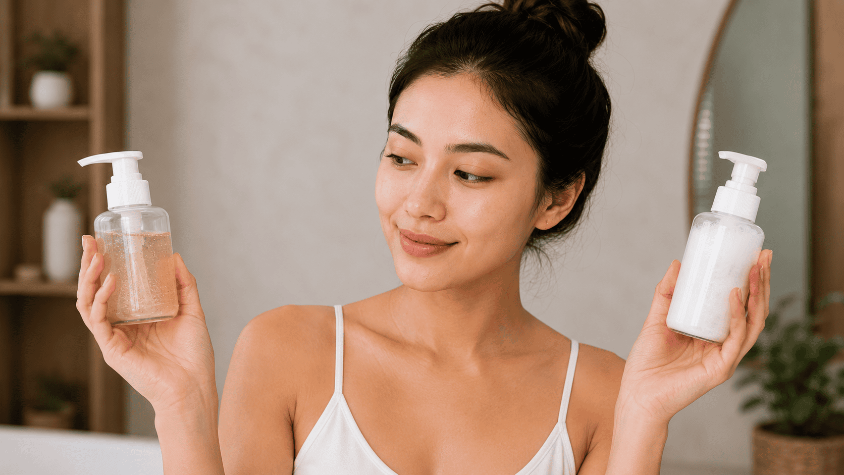 do you exfoliate before or after cleansing