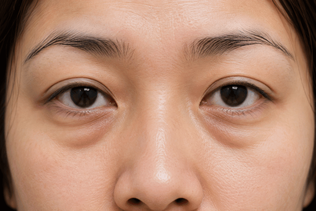 Understanding Types of Eye Bags and Why They Develop 1 Close up photo of puffy eyes