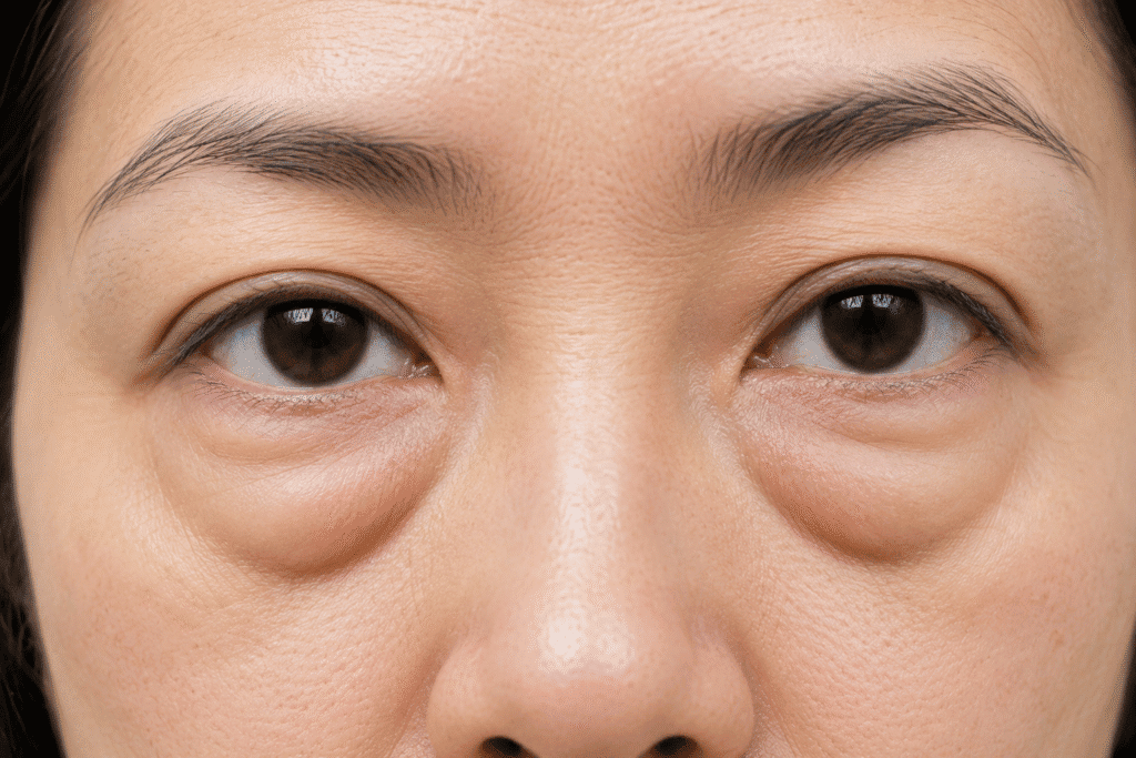 Understanding Types of Eye Bags and Why They Develop 2 Close up photo of Fat Pad Eye Bags