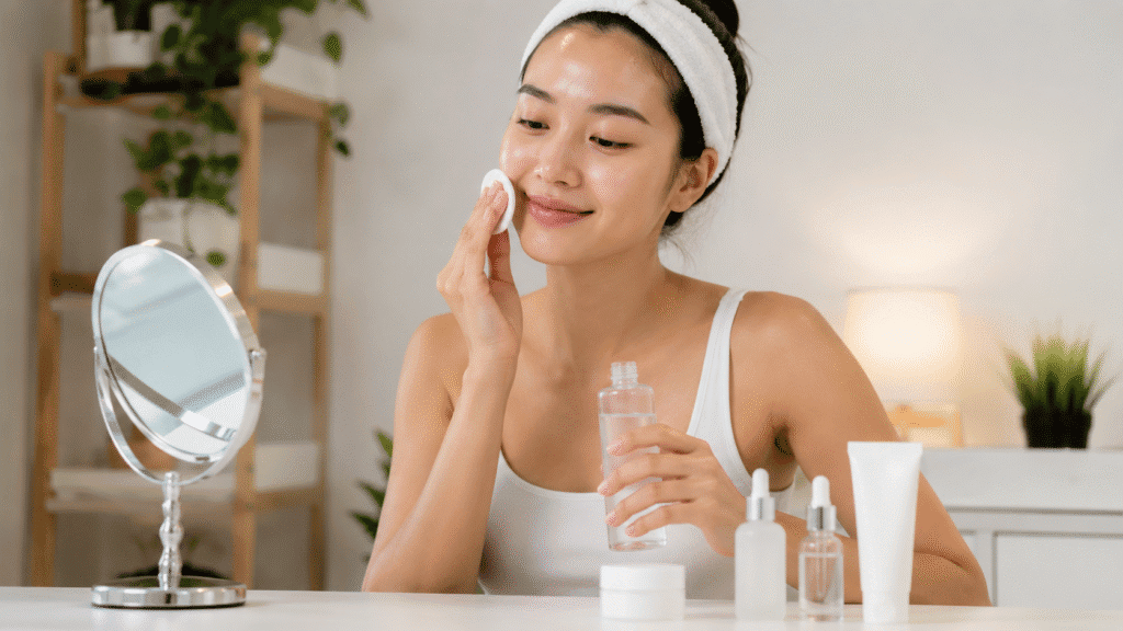 How to Get Rid of Mustache Shadow for Even Skin 2 Toner or moisturizer first