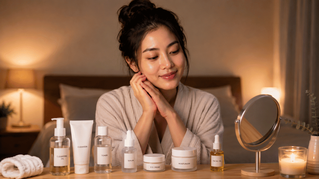Night Skin Care Routine for Glowing Skin
