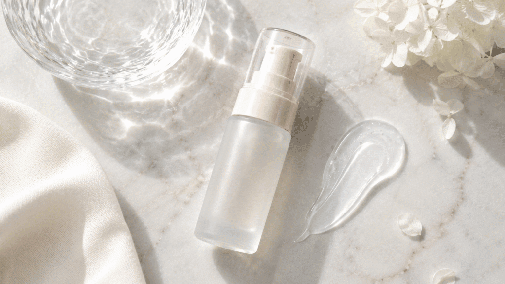 Flat lay image of hydrating primer