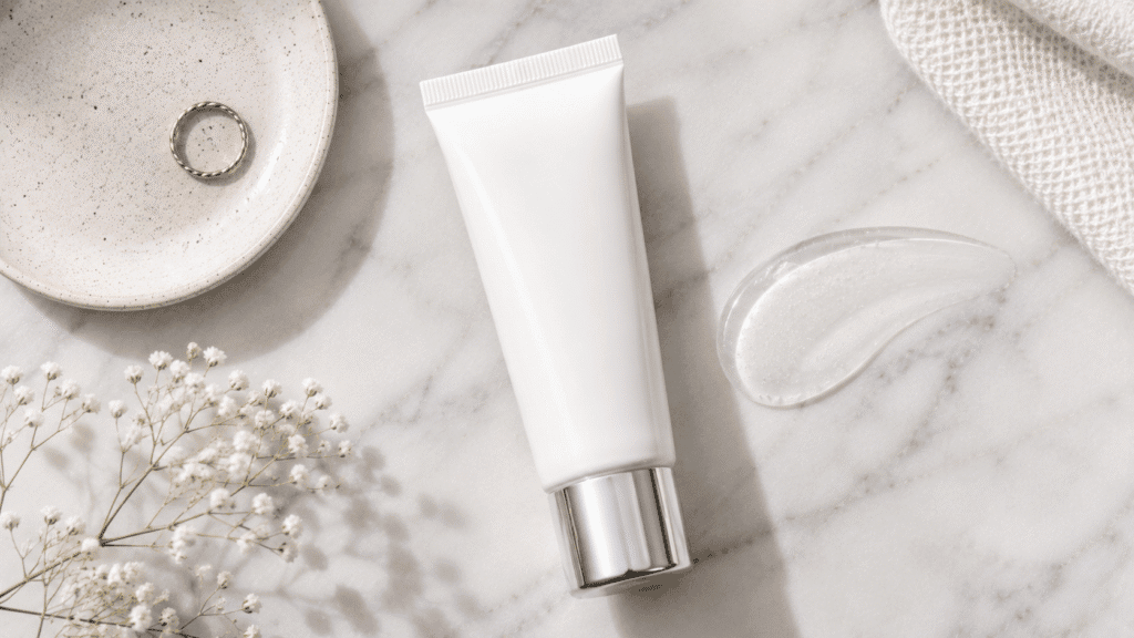 Flat lay image of pore-minimizing primer